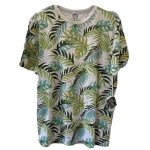 NEW! Free Planet Organic Palm Crew Tee - Men's S - NWT